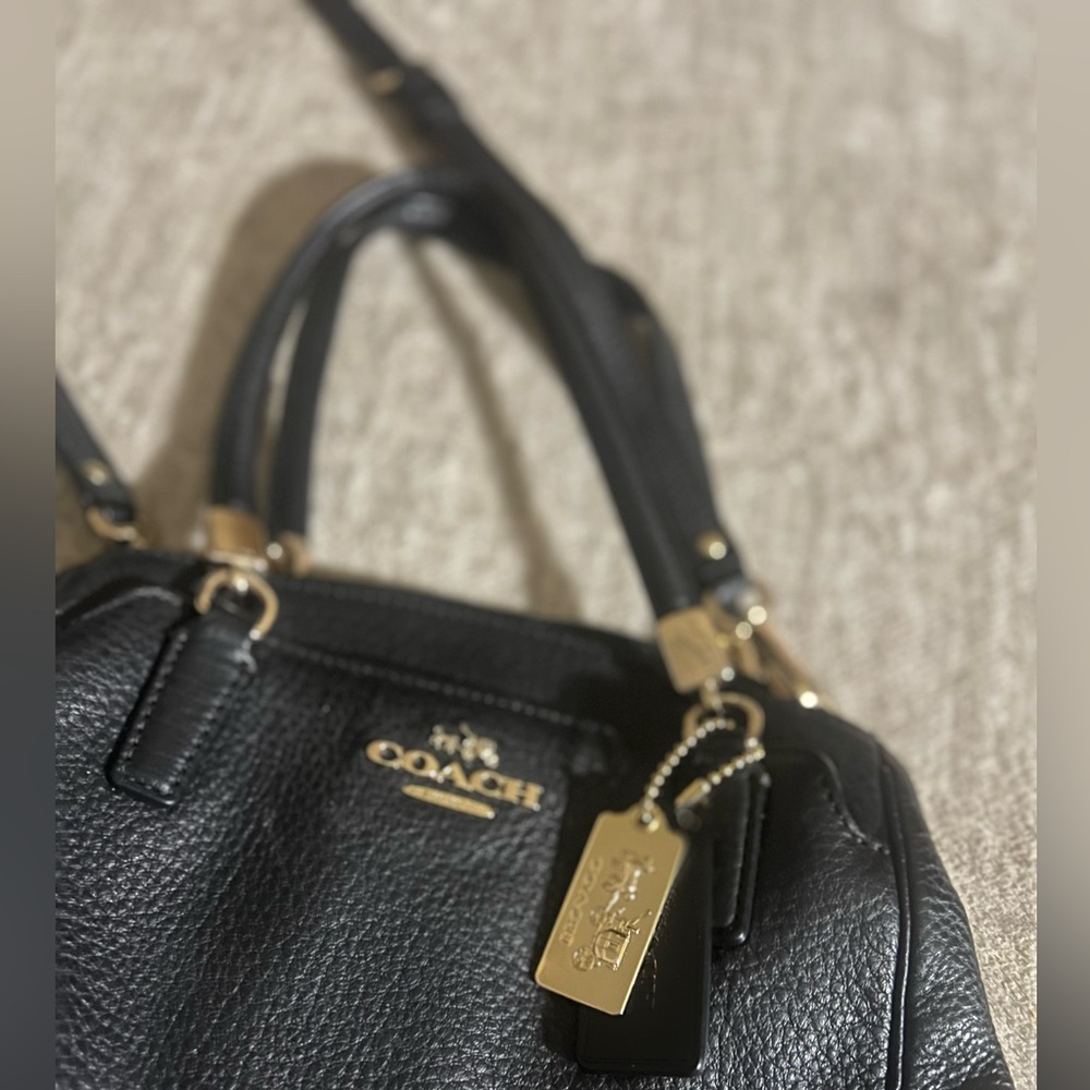 Coach Black Leather Women's Bag
